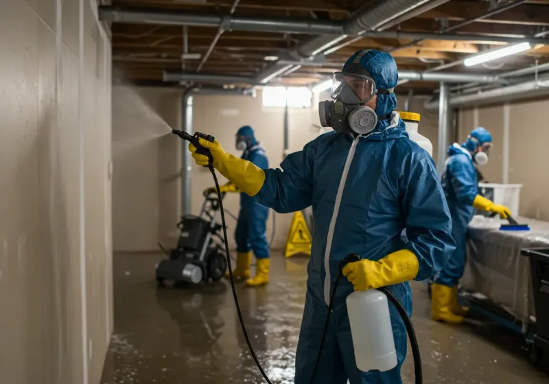 Basement Sanitization and Antimicrobial Treatment process in Batesville, AR