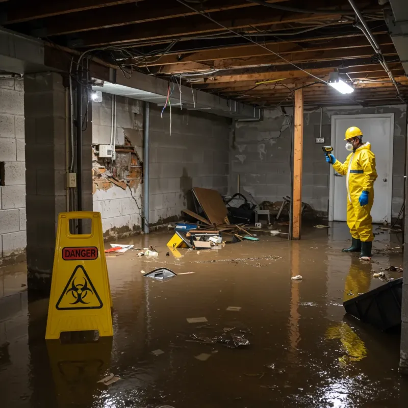 Flooded Basement Electrical Hazard in Batesville, AR Property